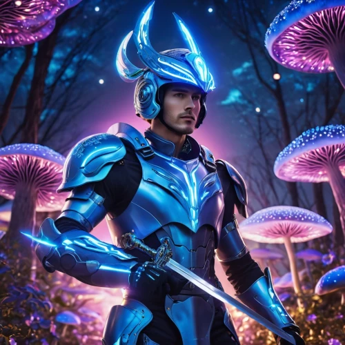 coral guardian,anti-cancer mushroom,alien warrior,valerian,skyflower,blue mushroom,paysandisia archon,nebula guardian,dodge warlock,zodiac sign libra,ori-pei,fantasy picture,avatar,aurajoki,cancer icon,libra,om,sigma,wall,nova,Photography,General,Realistic