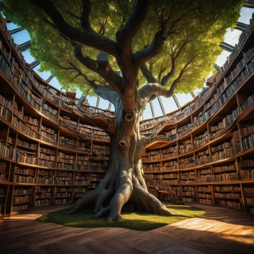 book wall,bookshelves,magic tree,bookshelf,library,tree of life,books,ficus,book store,the books,dragon tree,the roots of trees,bookstore,library book,open book,tree house,reading room,bookcase,bookworm,the japanese tree,Photography,General,Fantasy