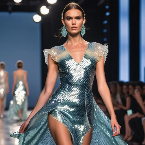 runway,catwalk,runways,silvery blue,teal blue asia,fashion design,haute couture,silver blue,one-piece garment,versace,turquoise wool,turquoise leather,metallic feel,color turquoise,cocktail dress,fashion show,dress form,mazarine blue,dress walk black,turquoise,Photography,General,Realistic