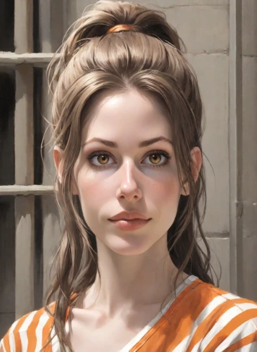 portrait of a girl,girl portrait,fantasy portrait,portrait background,vanessa (butterfly),jane austen,young woman,artist portrait,rose png,girl in a historic way,orange robes,custom portrait,orange,updo,romantic portrait,natural cosmetic,milkmaid,illustrator,princess leia,young lady,Digital Art,Comic