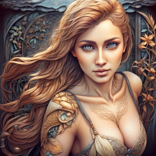 fantasy portrait,fantasy art,fantasy woman,tattoo girl,celtic queen,romantic portrait,sorceress,fantasy picture,the enchantress,fae,elven,female warrior,filigree,queen cage,female beauty,fairy tale character,portrait background,fantasy girl,breastplate,custom portrait