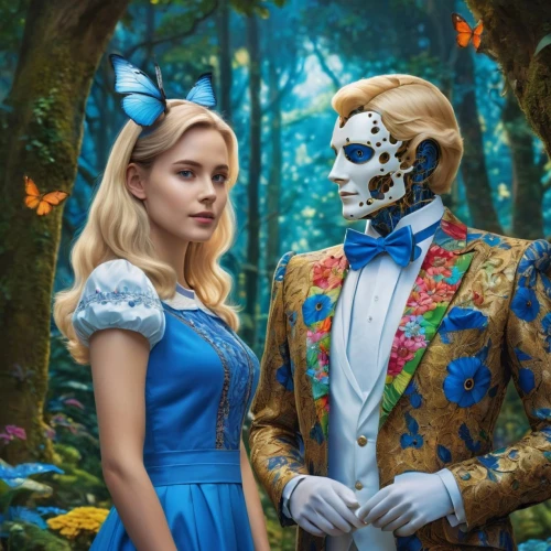 alice in wonderland,el dia de los muertos,day of the dead frame,dia de los muertos,day of the dead,cinderella,beautiful couple,wonderland,prince and princess,couple goal,with the mask,a fairy tale,cosplay image,cirque du soleil,fairy tale,masquerade,wedding photo,fairytale characters,halloween2019,halloween 2019