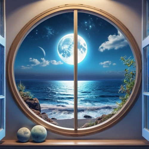 porthole,window with sea view,window to the world,round window,moon and star background,ocean background,moon phase,cartoon video game background,hanging moon,stargate,dream world,bedroom window,circle shape frame,window curtain,children's background,aquarium decor,background vector,window,3d background,the window