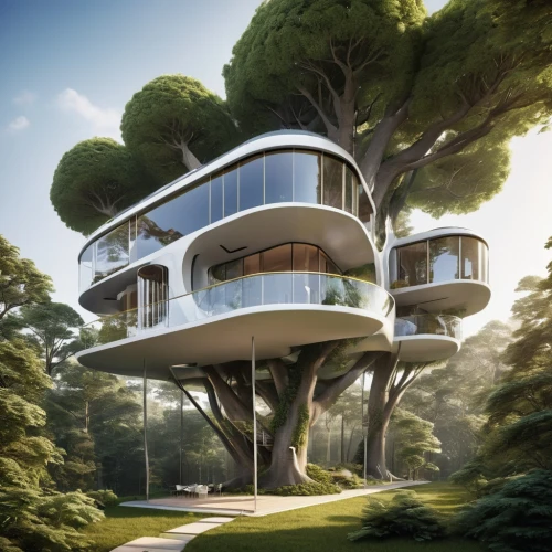 tree house,futuristic architecture,tree house hotel,treehouse,cubic house,house in the forest,dunes house,modern architecture,cube stilt houses,modern house,cube house,eco-construction,eco hotel,sky apartment,smart house,floating island,frame house,futuristic landscape,beautiful home,luxury property,Photography,General,Realistic