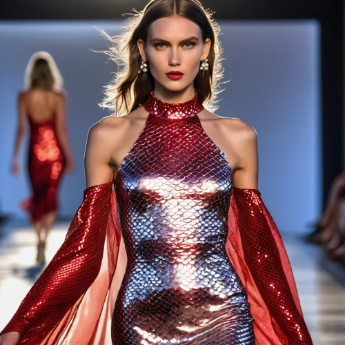 red cape,man in red dress,runway,catwalk,red gown,runways,red super hero,fashion design,diamond red,red,red tunic,silk red,metallic feel,versace,lady in red,red-hot polka,red matrix,haute couture,cocktail dress,fashion designer,Photography,General,Realistic