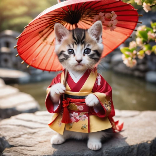 blossom kitten,chinese pastoral cat,cat warrior,lucky cat,geisha,japanese kawaii,samurai,japanese culture,cute cat,cat kawaii,auspicious,japanese bobtail,geisha girl,flower cat,japanese style,kitsune,jiji the cat,goki,samurai fighter,oriental princess,Photography,General,Cinematic