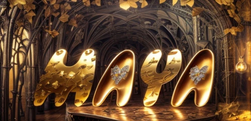 pipe organ,gaudí,arches,spikes,gothic architecture,gold castle,stiletto-heeled shoe,liberty spikes,shoe cabinet,wand gold,cinderella shoe,ice hotel,the throne,golden candlestick,gold foil shapes,portcullis,gold filigree,gold lacquer,cathedral,organ,Realistic,Jewelry,Hollywood Regency