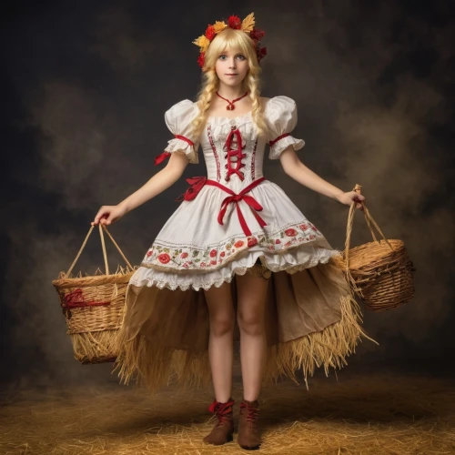 folk costume,female doll,doll dress,majorette (dancer),traditional costume,folk costumes,vintage doll,dress doll,fairy tale character,alice,country dress,hoopskirt,japanese doll,girl with bread-and-butter,ancient costume,the japanese doll,queen of hearts,folklore,crinoline,milkmaid,Conceptual Art,Fantasy,Fantasy 31