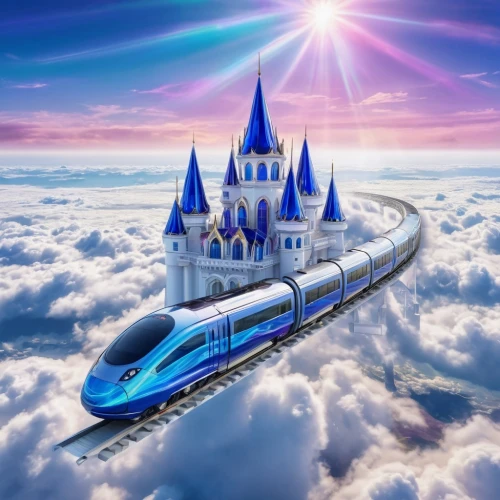 high-speed rail,high-speed train,high speed train,sky train,supersonic transport,maglev,bullet train,electric train,high-speed,train of thought,high speed,galaxy express,monorail,elves flight,long-distance train,hogwarts express,international trains,supersonic aircraft,car train,cloud roller,Illustration,Realistic Fantasy,Realistic Fantasy 20