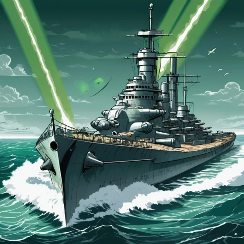 patrol,light cruiser,pre-dreadnought battleship,battlecruiser,kriegder star,naval battle,kantai,armored cruiser,type 219,victory ship,cruiser aurora,heavy cruiser,green aurora,usn,supercarrier,searchlights,destroyer,admiral von tromp,battleship,aaa,Illustration,American Style,American Style 13