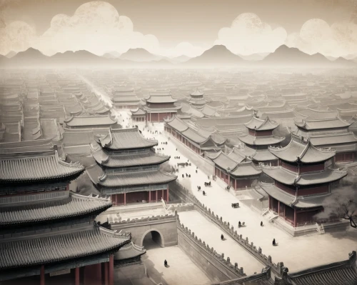 xi'an,chinese architecture,hall of supreme harmony,chinese clouds,forbidden palace,yunnan,chinese art,chinese background,ancient city,chinese temple,asian architecture,shaanxi province,panokseon,hwachae,yangqin,huashan,oriental painting,bianzhong,bukchon,world digital painting,Conceptual Art,Fantasy,Fantasy 02