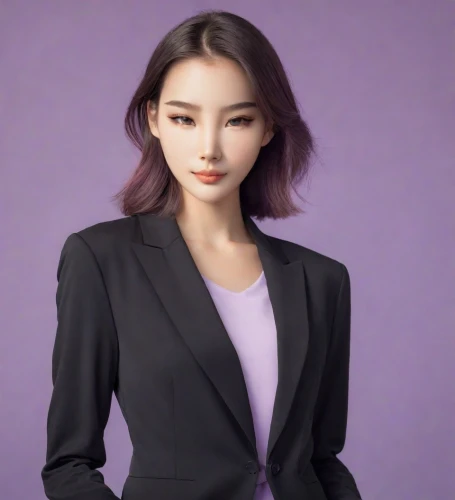 business woman,businesswoman,business girl,realdoll,ceo,fashion doll,purple background,fashion dolls,business women,business angel,blur office background,woman in menswear,designer dolls,female doll,businesswomen,real estate agent,model doll,bolero jacket,dark suit,veil purple,Photography,Realistic