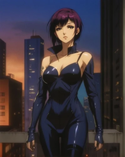 evangelion eva 00 unit,navy suit,one-piece swimsuit,wetsuit,leotard,one-piece garment,bodysuit,shoulder pads,goddess of justice,gentiana,gain,eva unit-08,evangelion evolution unit-02y,femme fatale,kotobukiya,sapphire,cynosbatos,dark suit,monokini,wiz,Illustration,Realistic Fantasy,Realistic Fantasy 04