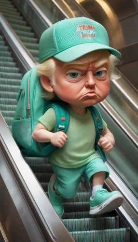 paramedics doll,gnome,scandia gnome,scandia gnomes,pinocchio,baby elf,cute cartoon character,elf,dolls pram,janitor,bellboy,escalator,infant,unhappy child,crying baby,up,child crying,dwarf,gnomes,baby crying,Illustration,Abstract Fantasy,Abstract Fantasy 06