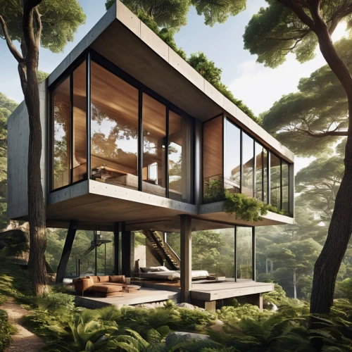 cubic house,house in the forest,modern house,cube house,eco-construction,cube stilt houses,tree house,modern architecture,timber house,dunes house,frame house,tree house hotel,inverted cottage,luxury property,treehouse,mid century house,futuristic architecture,eco hotel,3d rendering,luxury real estate,Photography,General,Realistic