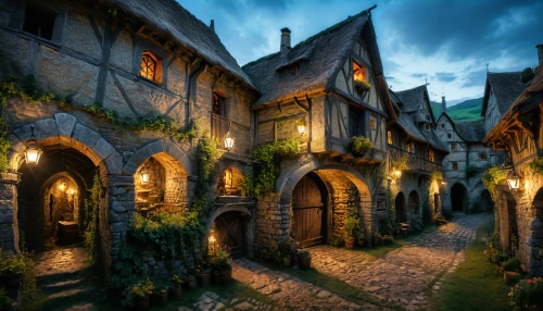 medieval street,medieval town,medieval architecture,medieval,knight village,stone houses,fairy tale castle,3d fantasy,fantasy picture,castle of the corvin,the cobbled streets,medieval castle,fairytale castle,hanging houses,fantasy city,fantasy art,witch's house,fantasy landscape,beautiful buildings,dracula castle,Photography,General,Fantasy