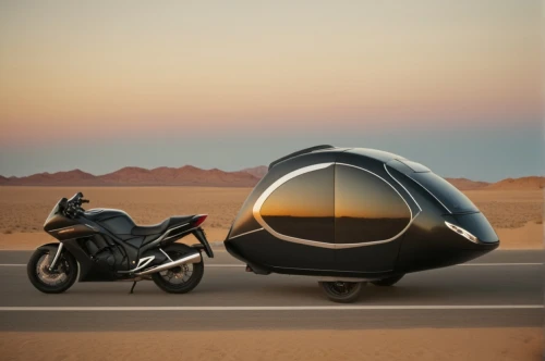 teardrop camper,travel trailer,motorcycle helmet,recreational vehicle,bicycle trailer,travel trailer poster,mobile home,moon vehicle,motorcycle tours,motorhome,expedition camping vehicle,bonneville,bicycle helmet,space capsule,roof tent,motorhomes,sky space concept,futuristic landscape,futuristic car,futuristic architecture,Photography,General,Cinematic