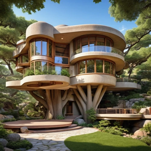 tree house,dunes house,modern architecture,modern house,treehouse,futuristic architecture,beautiful home,tree house hotel,eco-construction,cubic house,large home,luxury property,house in the forest,luxury home,smart house,luxury real estate,japanese architecture,mid century house,timber house,cube house,Photography,General,Realistic