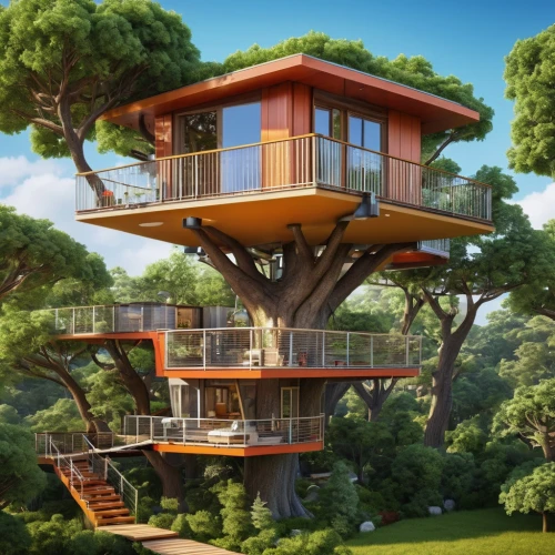 tree house hotel,tree house,treehouse,sky apartment,tree top,house in the forest,tree tops,treetop,eco hotel,treetops,eco-construction,timber house,cubic house,wooden house,beautiful home,dunes house,stilt house,cube house,animal tower,residential tower,Photography,General,Realistic