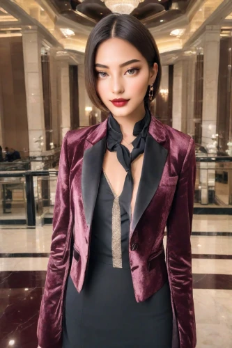 business woman,bolero jacket,business girl,indian celebrity,fashion vector,azerbaijan azn,businesswoman,elegant,rose png,asian vision,ceo,fashionista,kim,edit,di trevi,ara macao,business women,woman in menswear,leather jacket,velvet,Photography,Realistic