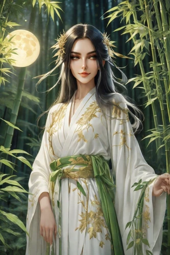jasmine blossom,lilly of the valley,oriental princess,the prophet mary,geisha,bamboo flute,artemisia,ao dai,lily of the field,a beautiful jasmine,priestess,oriental painting,moonflower,lily of the desert,fantasy portrait,mystical portrait of a girl,lily of the nile,jasmin-solanum,geisha girl,lily of the valley,Photography,Natural