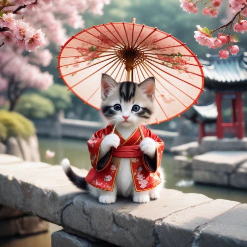 blossom kitten,japanese sakura background,chinese pastoral cat,samurai,flower cat,lucky cat,goki,geisha,kitsune,sakura background,japanese floral background,auspicious,cat warrior,japanese culture,jiji the cat,geisha girl,sakura blossom,japanese kawaii,cat kawaii,sakura mochi,Conceptual Art,Fantasy,Fantasy 01