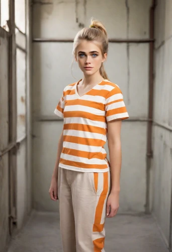 horizontal stripes,prisoner,clementine,orange,striped background,television character,menswear for women,murcott orange,women's clothing,prison,jumpsuit,liberty cotton,women clothes,apricot,chainlink,carrot print,isolated t-shirt,stripped leggings,orange color,yellow jumpsuit,Photography,Natural