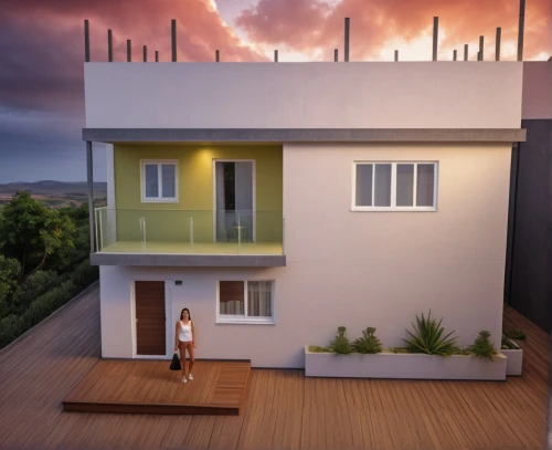 3d rendering,modern house,smart home,smart house,sky apartment,block balcony,two story house,cubic house,smarthome,roof landscape,heat pumps,housetop,cube stilt houses,small house,eco-construction,house silhouette,flat roof,modern architecture,house roofs,miniature house,Photography,General,Realistic