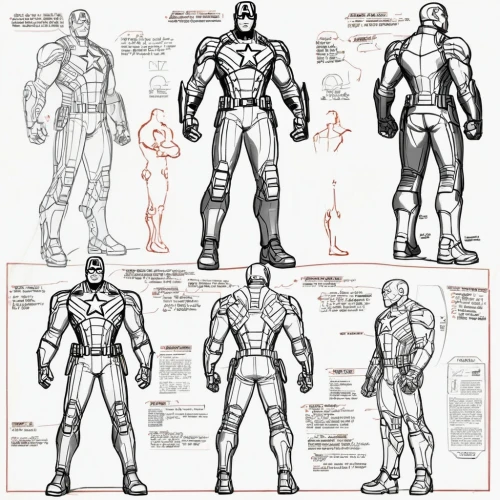 costume design,wireframe graphics,male poses for drawing,concept art,wireframe,steel man,marvel comics,pencils,mono-line line art,cover parts,proportions,comic character,concepts,comic characters,protective clothing,iron-man,dry suit,protective suit,sheet drawing,character animation,Unique,Design,Character Design