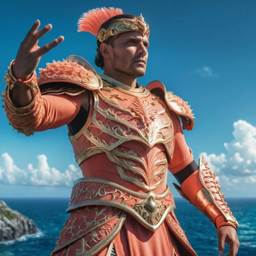 aquaman,caesar,sea god,moana,viceroy (butterfly),god of the sea,saranka,sea man,male character,poseidon,orange robes,poseidon god face,garuda,aladha,coral guardian,drago milenario,shaka,aladin,caesar cut,valerian,Photography,General,Realistic