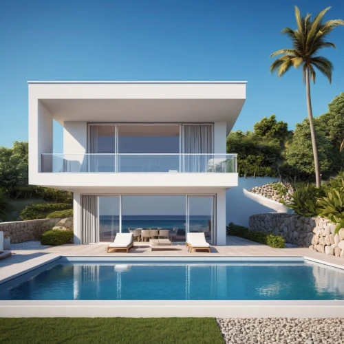 modern house,modern architecture,dunes house,luxury property,pool house,holiday villa,tropical house,3d rendering,house by the water,mid century house,luxury real estate,luxury home,beach house,contemporary,beautiful home,modern style,florida home,cubic house,house shape,summer house,Photography,General,Realistic