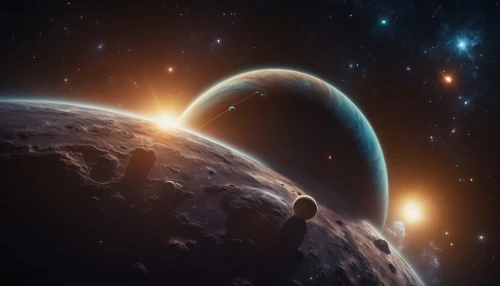 space art,earth rise,alien planet,exoplanet,orbiting,earth in focus,alien world,planets,planet,saturnrings,planetary system,space,outer space,gas planet,solar system,astronomy,background image,orbital,planet alien sky,extraterrestrial life,Photography,General,Cinematic