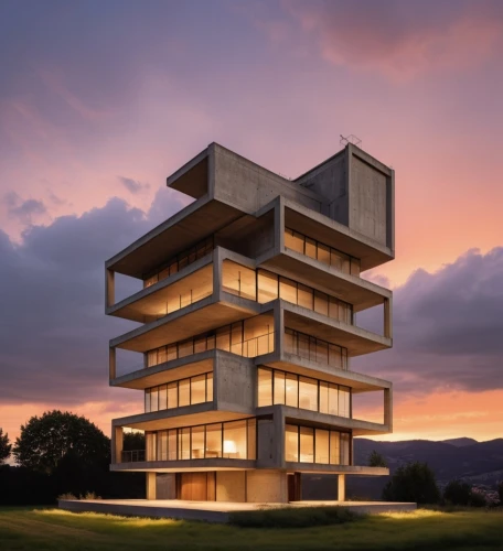 modern architecture,cubic house,residential tower,archidaily,cube stilt houses,modern building,cube house,sky apartment,arhitecture,animal tower,modern house,kirrarchitecture,futuristic architecture,dunes house,bird tower,renaissance tower,frame house,timber house,contemporary,wooden facade,Photography,General,Realistic
