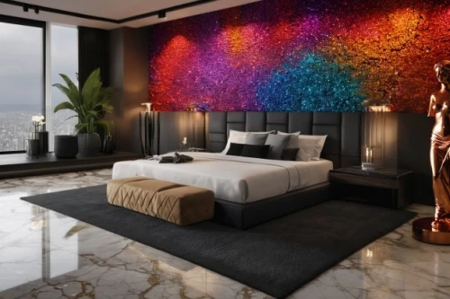 modern decor,great room,interior decoration,contemporary decor,flower wall en,sleeping room,modern room,interior design,wall decoration,interior decor,room divider,interior modern design,wall plaster,wall decor,decorative art,3d rendering,wall paint,wall painting,ornate room,guest room