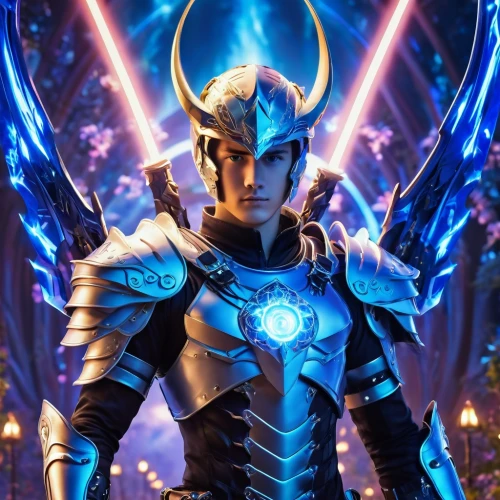 garuda,loki,avatar,male elf,rein,nova,glowing antlers,excalibur,poseidon god face,symetra,blue enchantress,alien warrior,ora,mazda ryuga,male character,om,sigma,god of thunder,archangel,fantasy warrior,Photography,General,Realistic