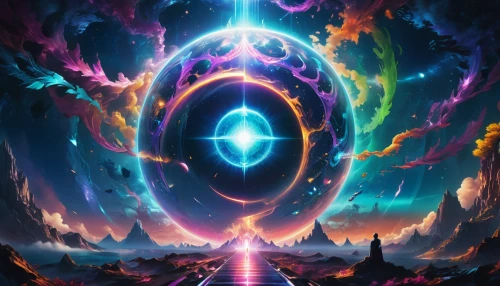 astral traveler,aura,dimensional,cosmic eye,ascension,electric arc,the pillar of light,portal,transcendence,astral,cg artwork,dimension,vortex,sacred art,supernova,beyond,space art,prism,arc,eternal,Illustration,Realistic Fantasy,Realistic Fantasy 20