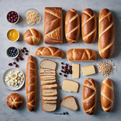 types of bread,bread spread,breads,bread recipes,bakery products,almond bread,bread wheat,butter bread,fresh bread,pastries,butter breads,rye rolls,viennoiserie,bread ingredients,bread basket,grain bread,pane,sweet pastries,fresh baked,freshly baked buns,Unique,Design,Knolling