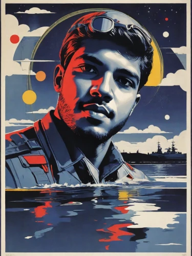 yuri gagarin,che,guevara,italian poster,stalin skyscraper,ussr,travel poster,lando,soviet union,lenin,che guevara,stalin,usn,film poster,cuba libre,1943,propaganda,the man in the water,1944,water police,Digital Art,Poster