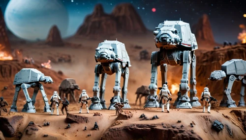 storm troops,miniature figures,diorama,collectible action figures,droids,guards of the canyon,sci fi,starwars,star wars,miniatures,scale model,patrols,pathfinders,play figures,schleich,alien world,moon valley,alien planet,sci-fi,sci - fi,Photography,General,Cinematic