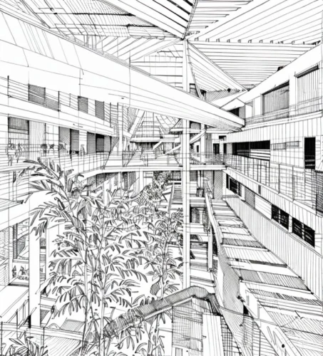 wireframe,wireframe graphics,office line art,kirrarchitecture,archidaily,line drawing,japanese architecture,geometric ai file,school design,panopticon,arq,frame drawing,multi-storey,daylighting,architecture,brutalist architecture,architect plan,mono-line line art,multistoreyed,neural pathways,Design Sketch,Design Sketch,None