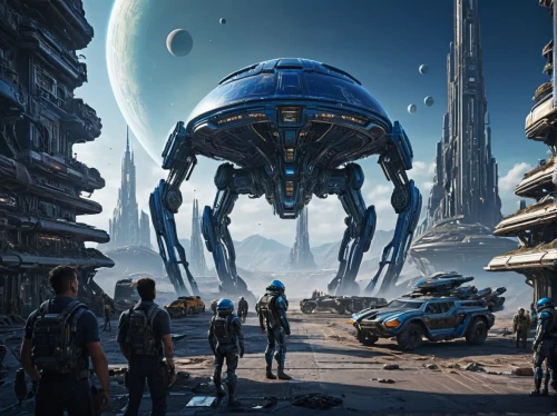 sci fiction illustration,sci fi,sci-fi,sci - fi,valerian,scifi,futuristic landscape,colony,science fiction,cg artwork,concept art,exoplanet,science-fiction,alien world,alien planet,fleet and transportation,hub,gas planet,sky space concept,space port,Photography,General,Natural