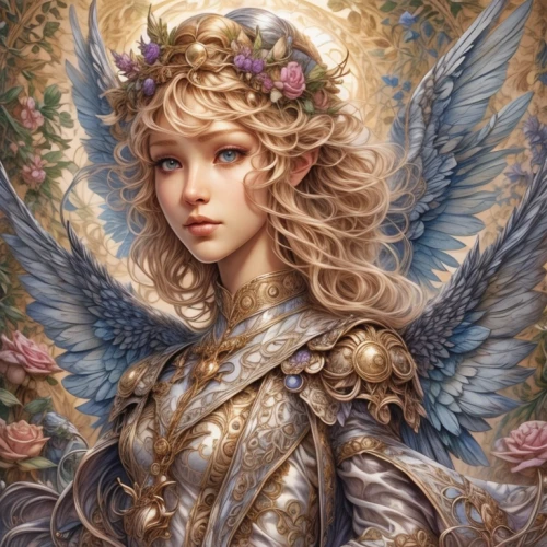 baroque angel,angel,vintage angel,archangel,the angel with the veronica veil,fairy queen,faery,flower fairy,fantasy portrait,guardian angel,rosa 'the fairy,vanessa (butterfly),faerie,angelic,the archangel,angel girl,christmas angel,winged heart,jessamine,dove of peace