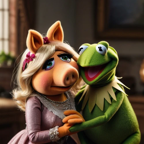 the muppets,kissing frog,wedding icons,wedding couple,kermit the frog,tangled,casal,beautiful couple,love story,kermit,couple in love,fairytale characters,green animals,as a couple,happy couple,animals play dress-up,love couple,prince and princess,romantic portrait,anthropomorphized animals,Photography,General,Natural