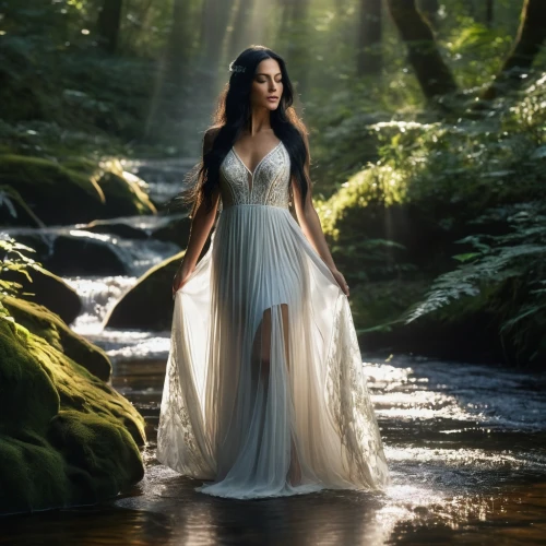 celtic woman,girl in a long dress,fairy queen,enchanting,bridal veil,enchanted,faerie,ballerina in the woods,celtic queen,the enchantress,faery,fantasy picture,fairytale,girl on the river,a fairy tale,enchanted forest,long dress,wedding gown,rosa 'the fairy,rusalka,Photography,General,Fantasy