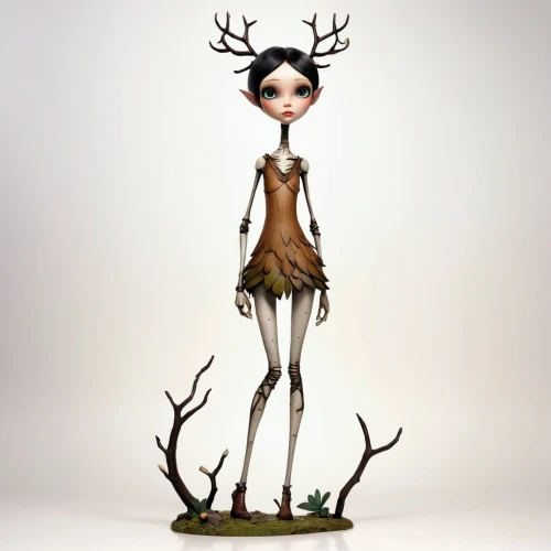 dryad,faun,antler,pere davids deer,wood elf,ballerina in the woods,stag,girl with tree,deer antlers,treeing feist,faerie,antlers,manchurian stag,twigs,antler velvet,deer illustration,faery,the enchantress,designer dolls,forest animal,Illustration,Abstract Fantasy,Abstract Fantasy 10