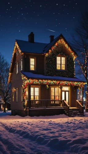 christmas house,winter house,christmas landscape,the holiday of lights,christmas scene,christmas wallpaper,christmas light,christmas story,new england style house,christmas snowy background,christmas motif,beautiful home,christmas banner,christmas night,christmas lights,country cottage,exterior decoration,christmas decoration,festive decorations,landscape lighting,Photography,General,Realistic