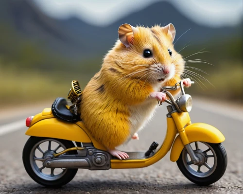 hamster,gerbil,musical rodent,hamster buying,biker,rodent,grasshopper mouse,anthropomorphized animals,color rat,rat na,rodents,hamster wheel,motorbike,rat,tour de france,rataplan,guinea pig,guineapig,ratatouille,motorcyclist,Conceptual Art,Daily,Daily 02