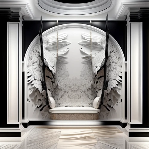 room divider,armoire,art deco,chinese screen,art deco background,marble palace,luxury bathroom,interior decoration,ornate room,metallic door,wall plaster,theater curtain,art deco frame,canopy bed,art deco ornament,wall decoration,damask background,bridal suite,carved wall,decorative art