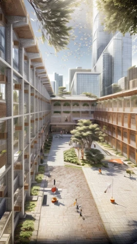 school design,3d rendering,shenzhen vocational college,barangaroo,urban design,eco-construction,eco hotel,smart city,urban development,archidaily,solar cell base,dormitory,largest hotel in dubai,sky space concept,urbanization,kirrarchitecture,skyscapers,roof garden,modern office,hongdan center