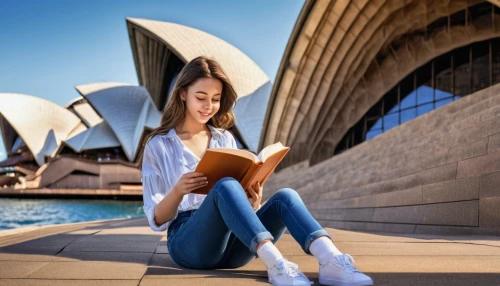 sydney opera house,opera house sydney,correspondence courses,girl studying,e-book readers,publish a book online,publish e-book online,sydney opera,sydney outlook,sydney australia,australia aud,little girl reading,reading,sydney harbour,child with a book,sydney,sydney harbor bridge,girl in a historic way,bookworm,library book,Photography,General,Realistic